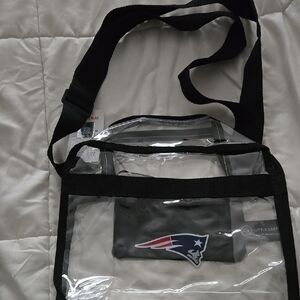 Little Earth Black Clear Crossbody Bag